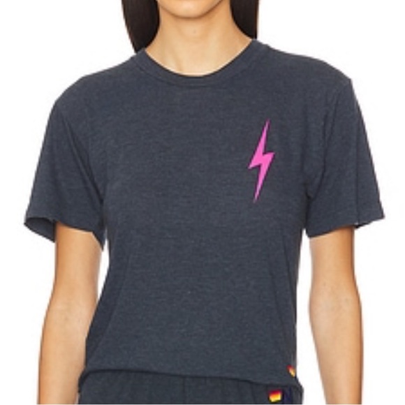 Aviator Nation Lightening Bolt Boyfriend Tee - Picture 7 of 14